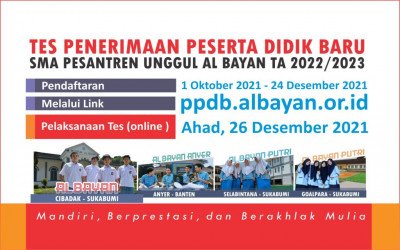 Pendaftaran PPDB 2022/2023 SMA Al Bayan Sudah Dibuka